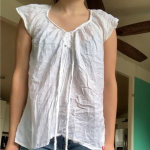White babydoll tee